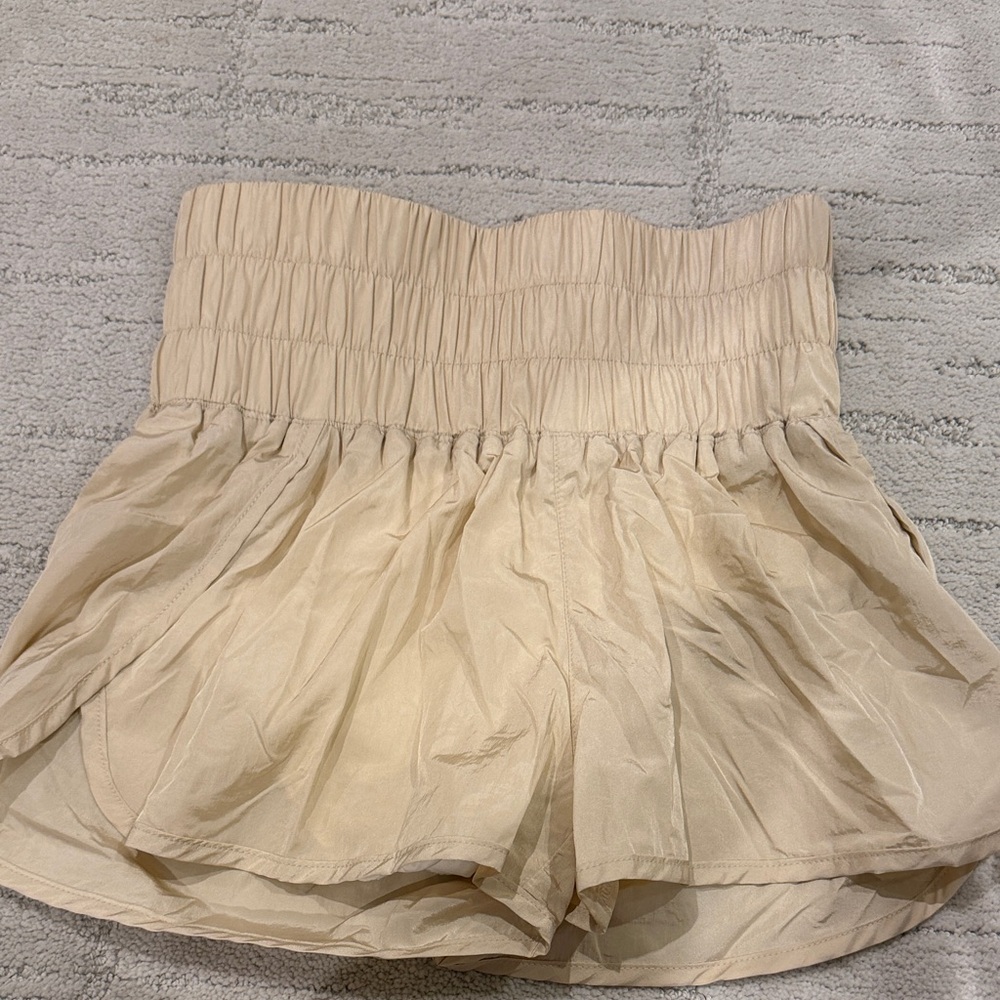 FP Movement by Free People Cream Athletic Shorts